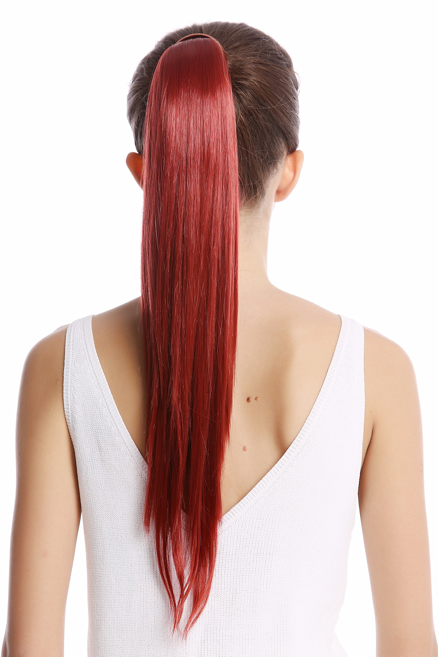 wig-me-up-srosy-135-haarteil-pferdeschwanz-55-cm-glatt-dunkel-kupferrot-mit-stec image 2