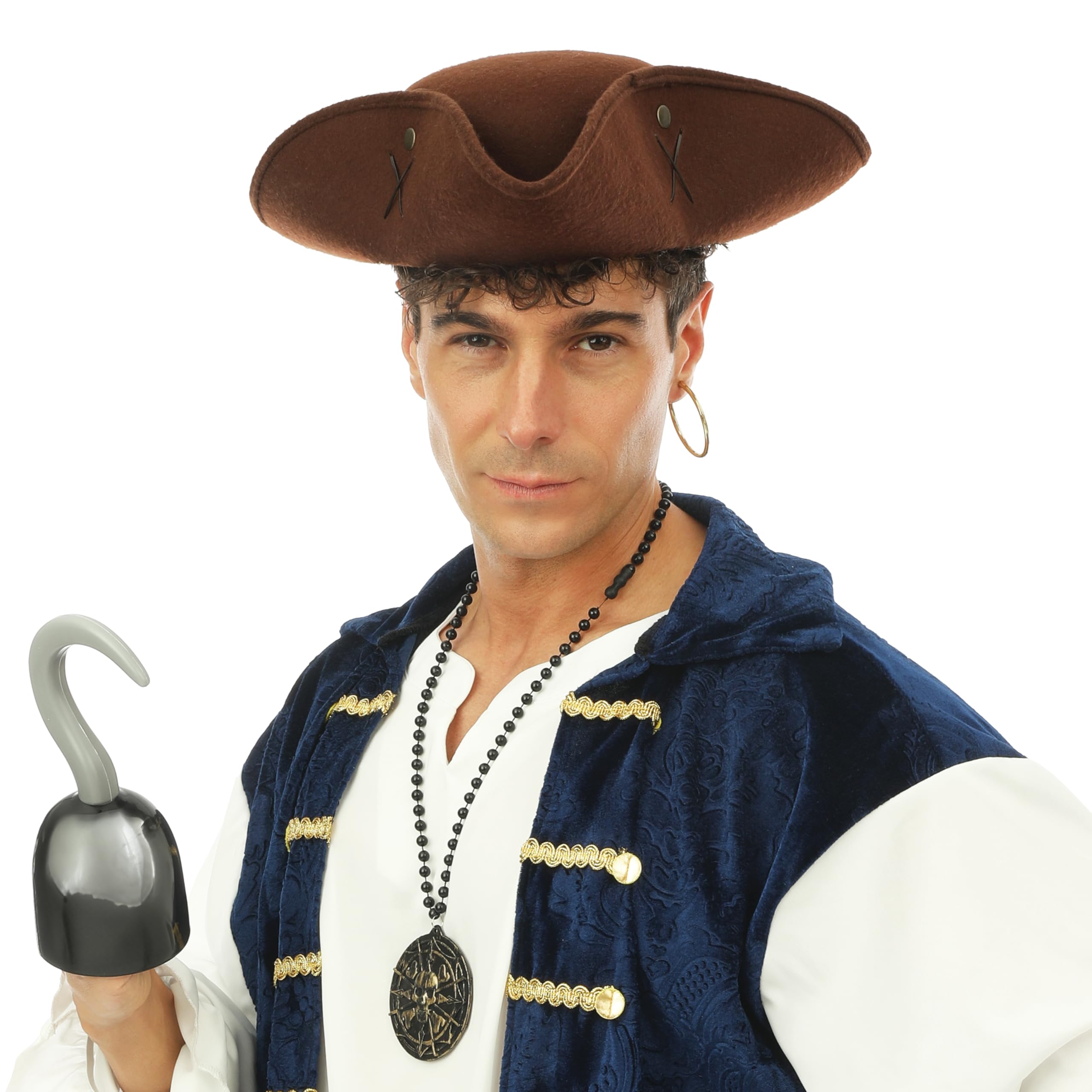 ptit-clown-23898-piratenhut-braun-erwachsene image 2