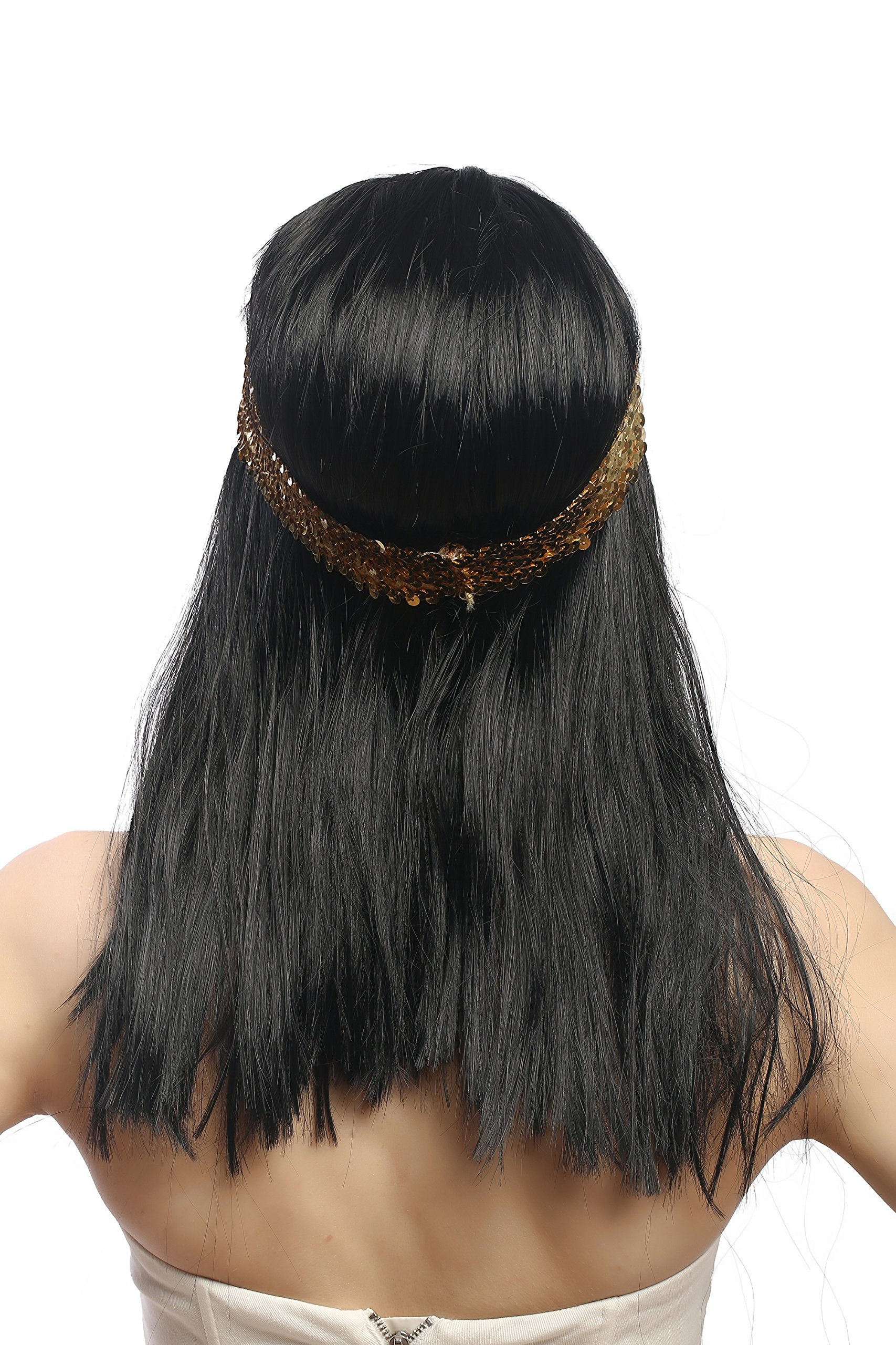 wig-me-up-91270-za103-per-cke-damen-lang-schwarz-mit-pony-und-gold-stirnband-cle image 4