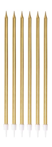 ptit-clown-lange-d-nne-kerzen-gold-6-st-ck image 7