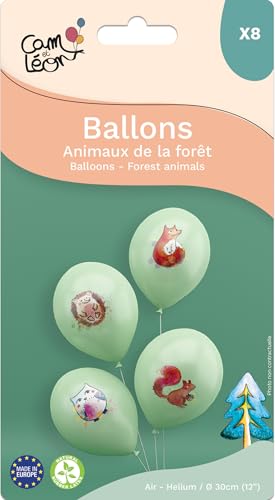 ptit-clown-22464-luftballons-geburtstag-waldtiere-30-cm-8-st-ck image 7