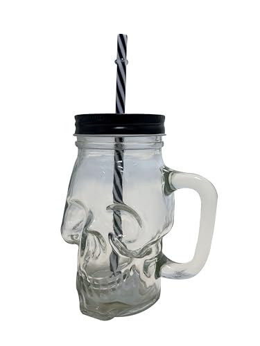 ptit-clown-totenkopfglas-500-ml-mit-strohhalm image 3