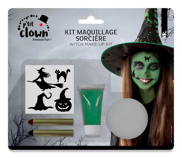 p-tit-clown-make-up-set-f-r-kinder-hexe-monster-mit-stickern image 1