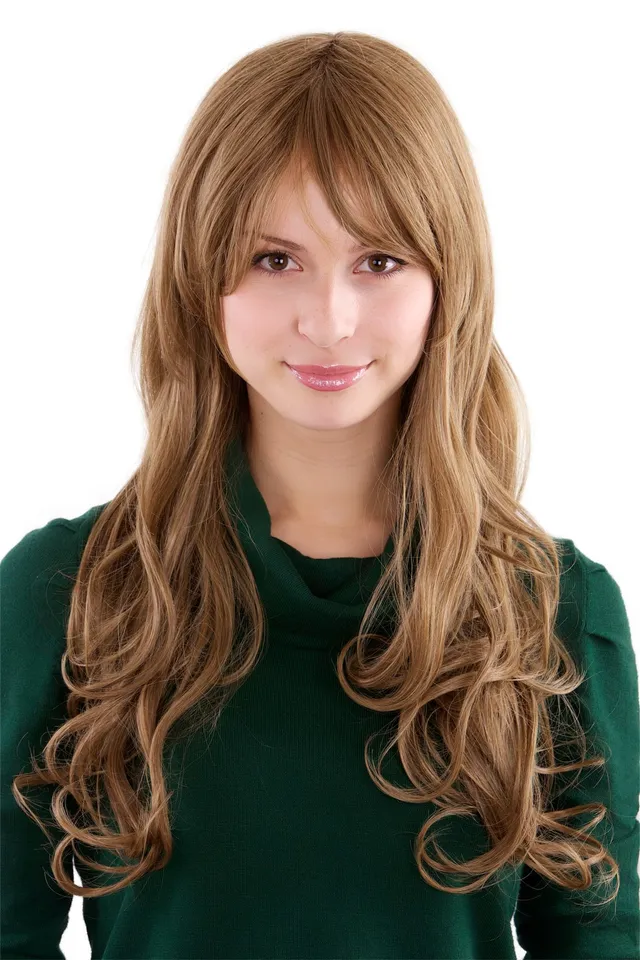 wig-me-up-3255-m8-damen-langhaarper-cke-dunkelblond-wellig-55-cm-mit-pony image 1
