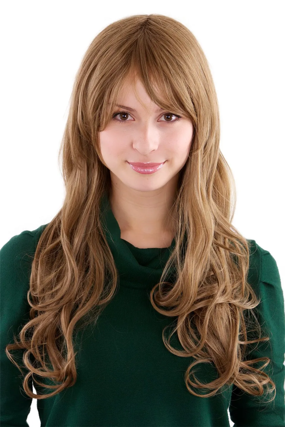 wig-me-up-3255-m8-damen-langhaarper-cke-dunkelblond-wellig-55-cm-mit-pony image 1
