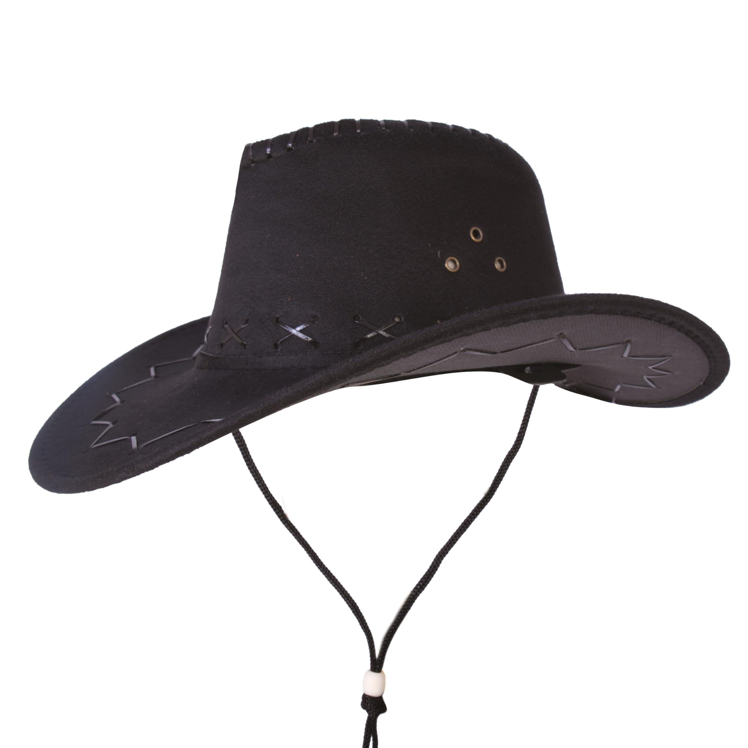 ptit-clown-cowboy-hut-nubukleder-optik-mit-zierband image 1