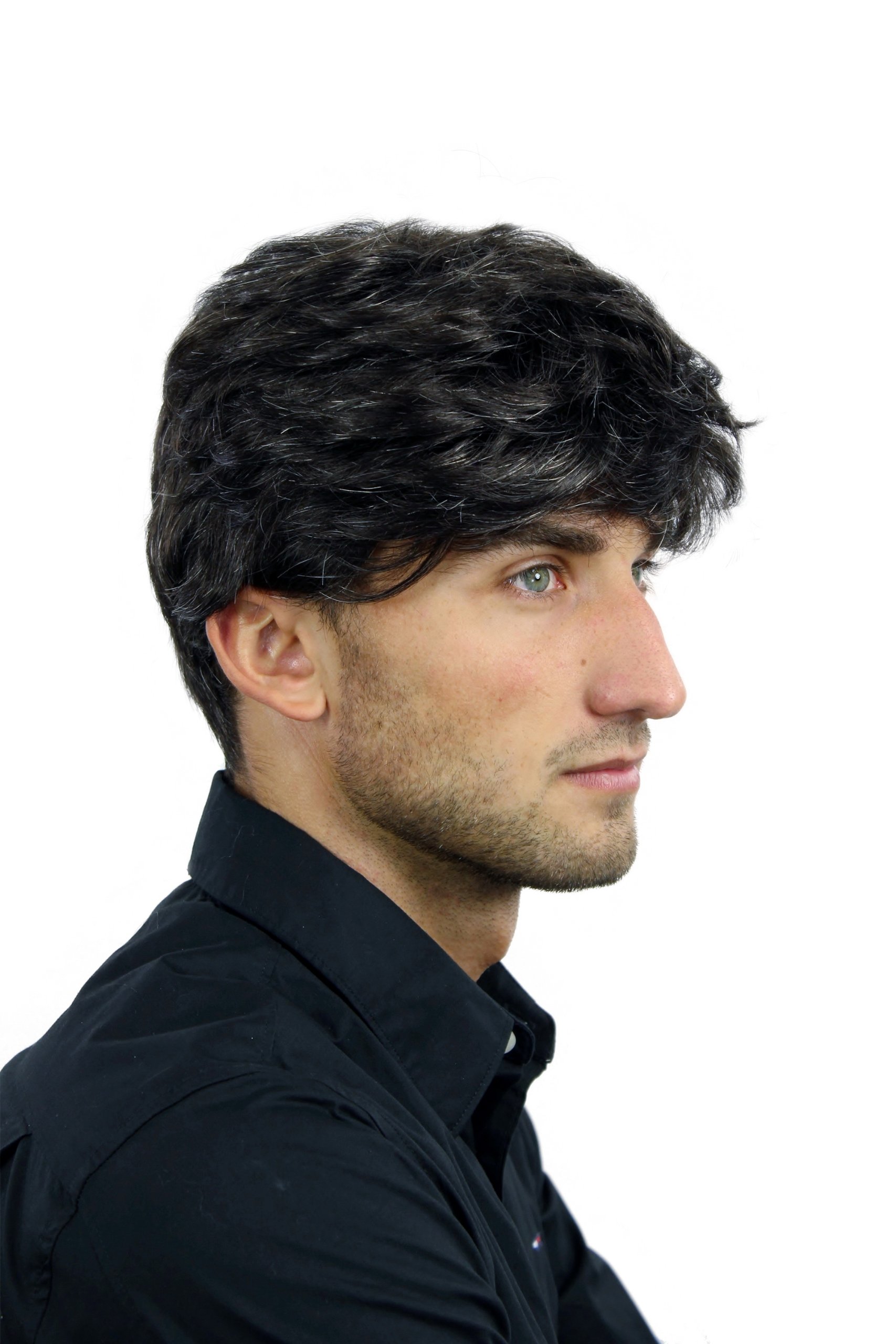 wig-me-up-cm-195-3-613-herrenper-cke-dunkelbraun-grau-kurz-wellig-25-cm image 5
