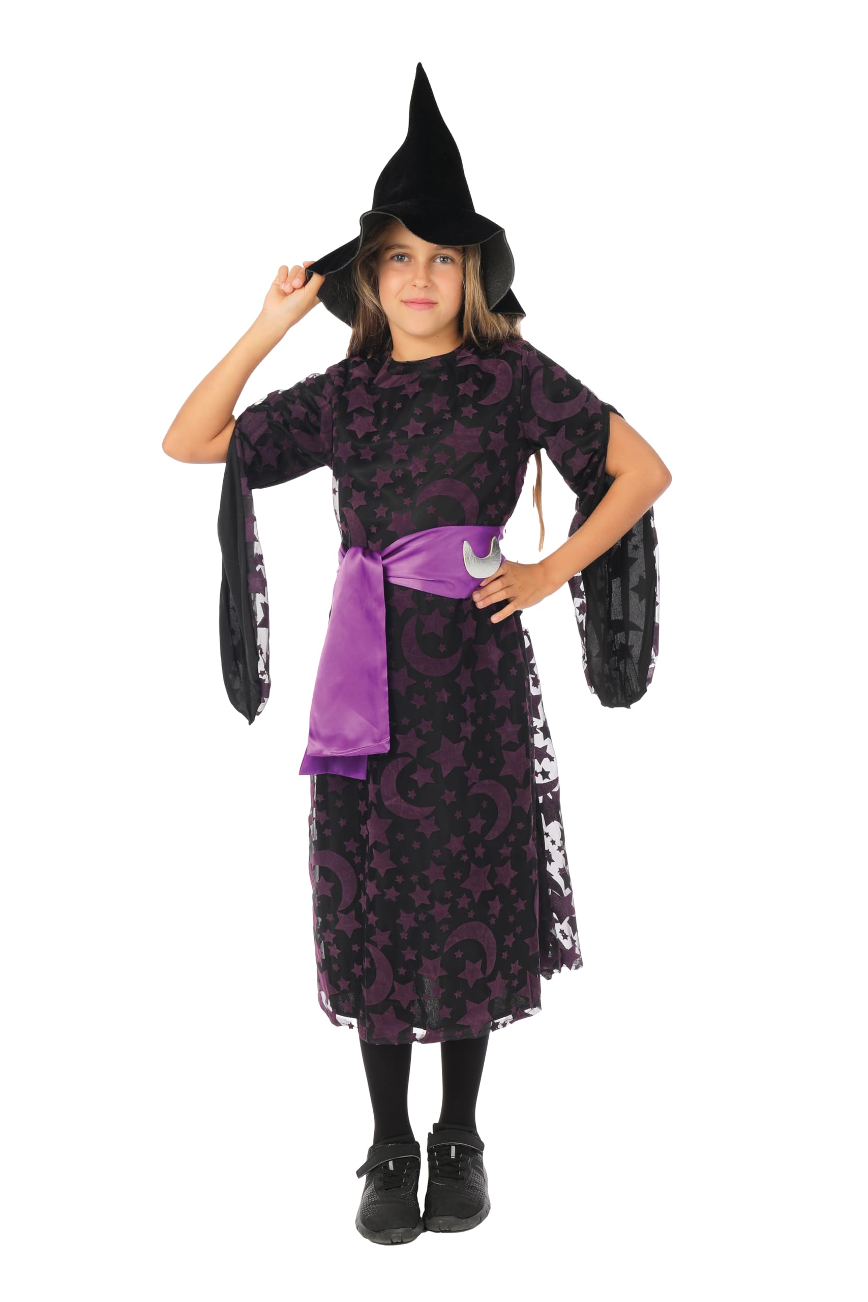 p-tit-clown-hexe-kost-m-m-dchen-kleid-hut-g-rtel image 5