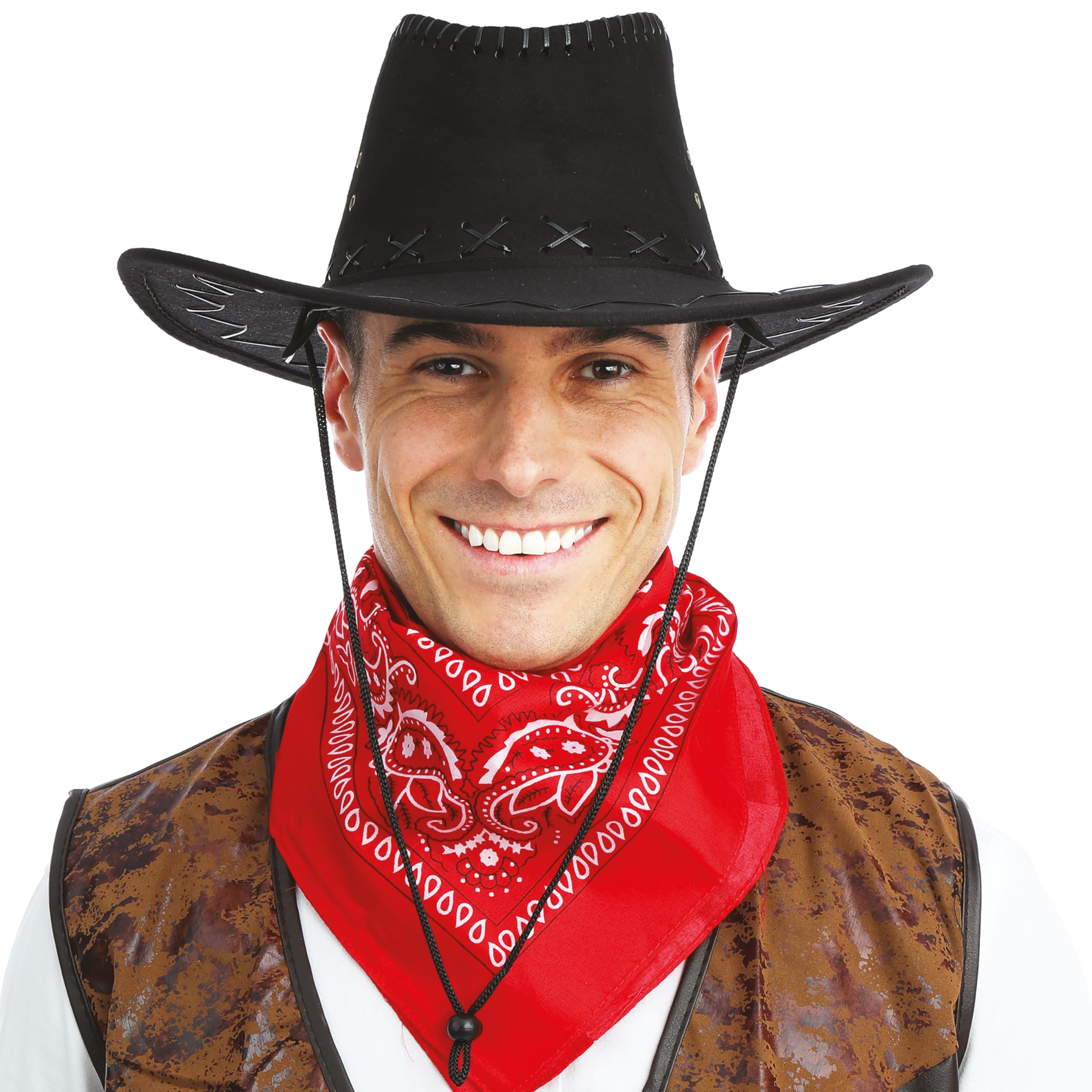 ptit-clown-cowboy-hut-nubukleder-optik-mit-zierband image 5