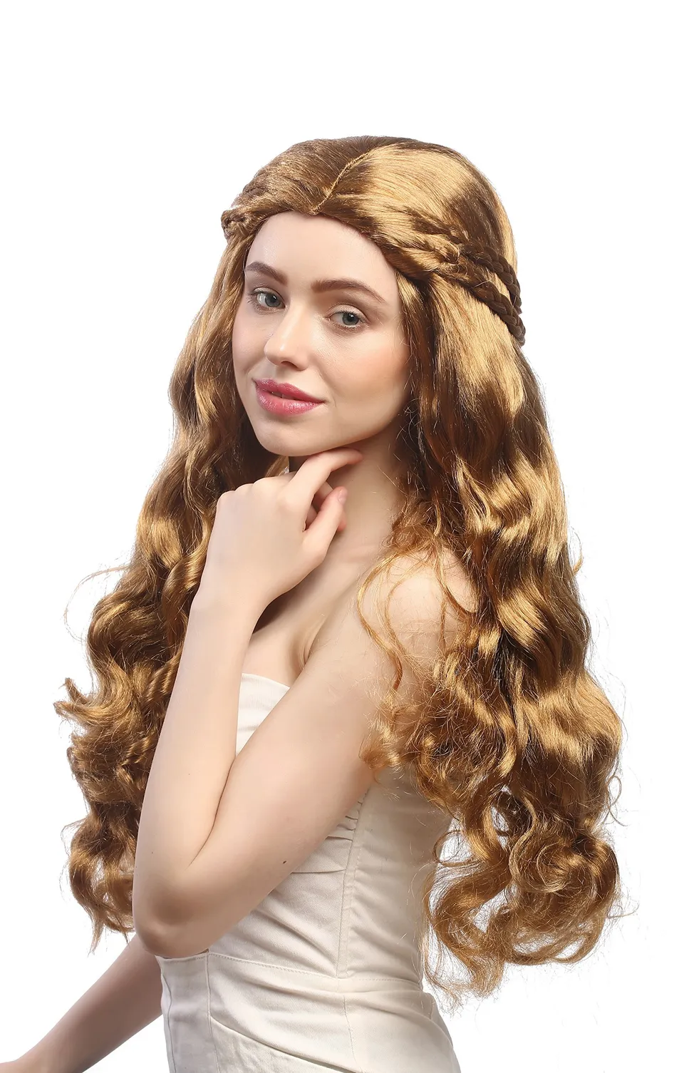 wig-me-up-per-cke-damen-lang-wellig-goldblond-mix-geflochten-65-cm-91323-za27-za image 1