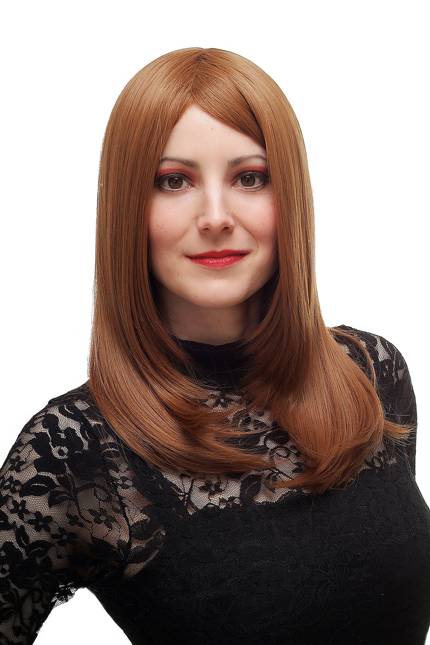 wig-me-up-sa025-30-27-damenper-cke-lang-glatt-mit-mittelscheitel-dunkelblond-rot image 1