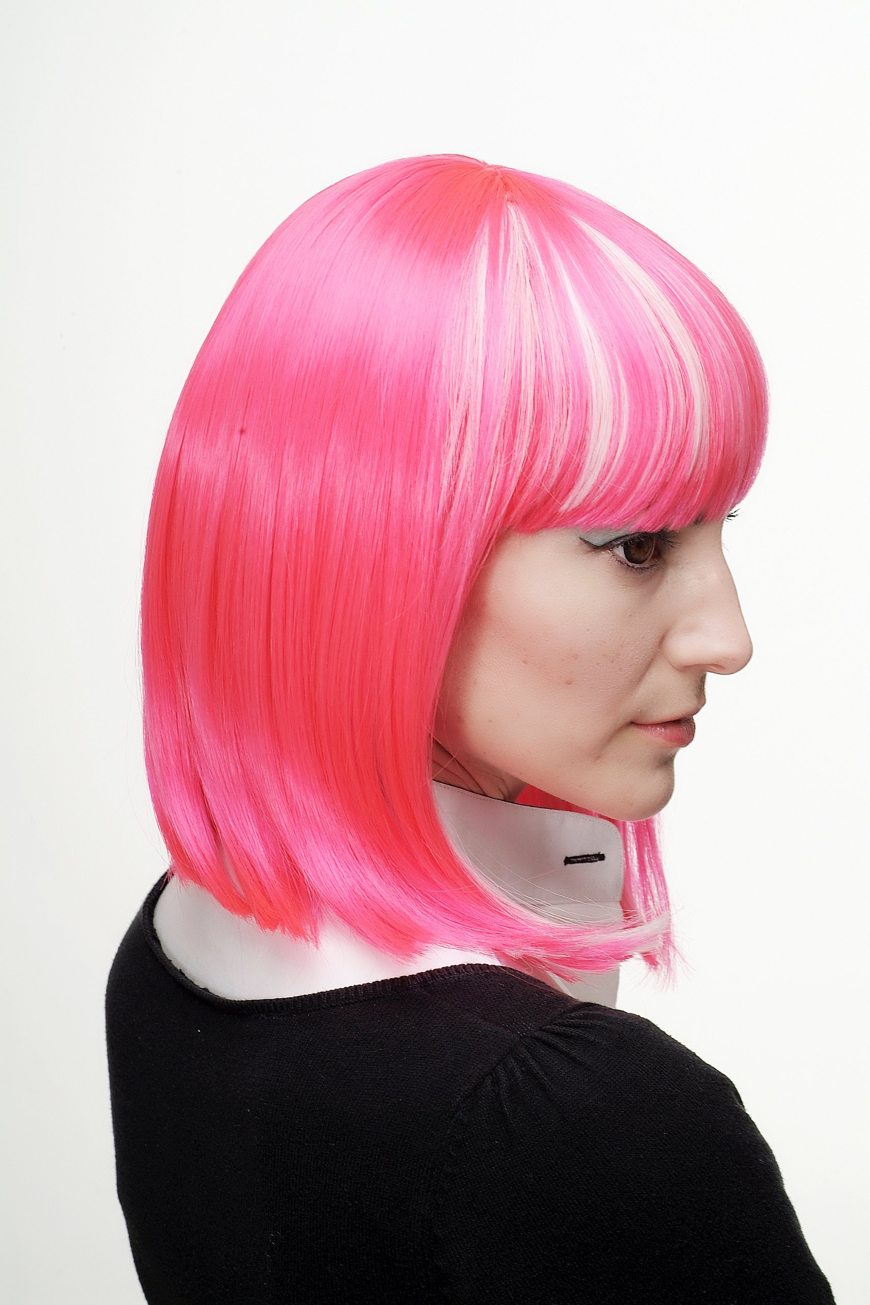 wig-me-up-h7862-tt-2315-1001-cosplay-per-cke-page-bob-pink-wei-platin-35-cm image 2