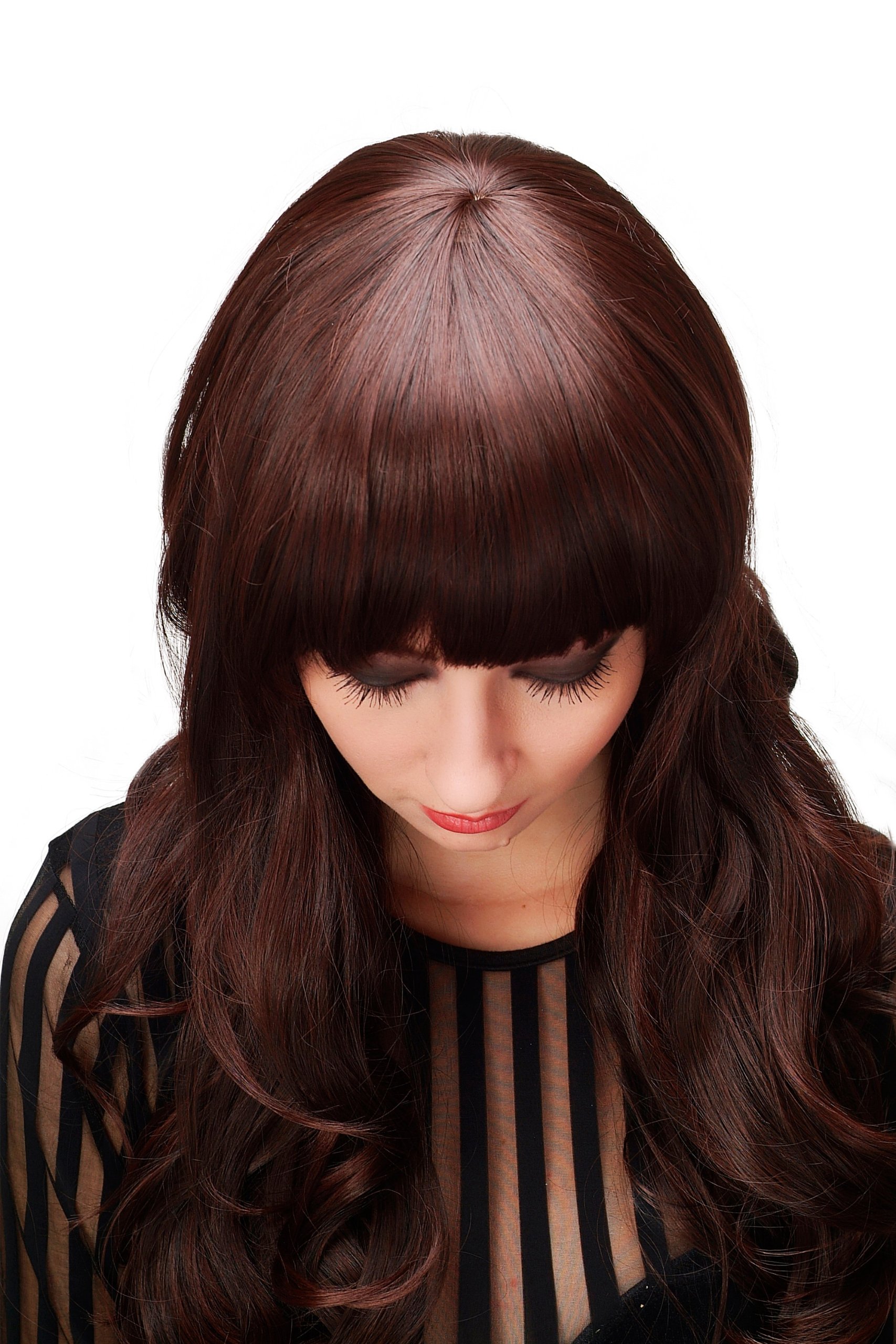 wig-me-up-h9101-damenper-cke-lang-gewellt-65-cm-mahagoni-braun-2t33-mit-pony image 5