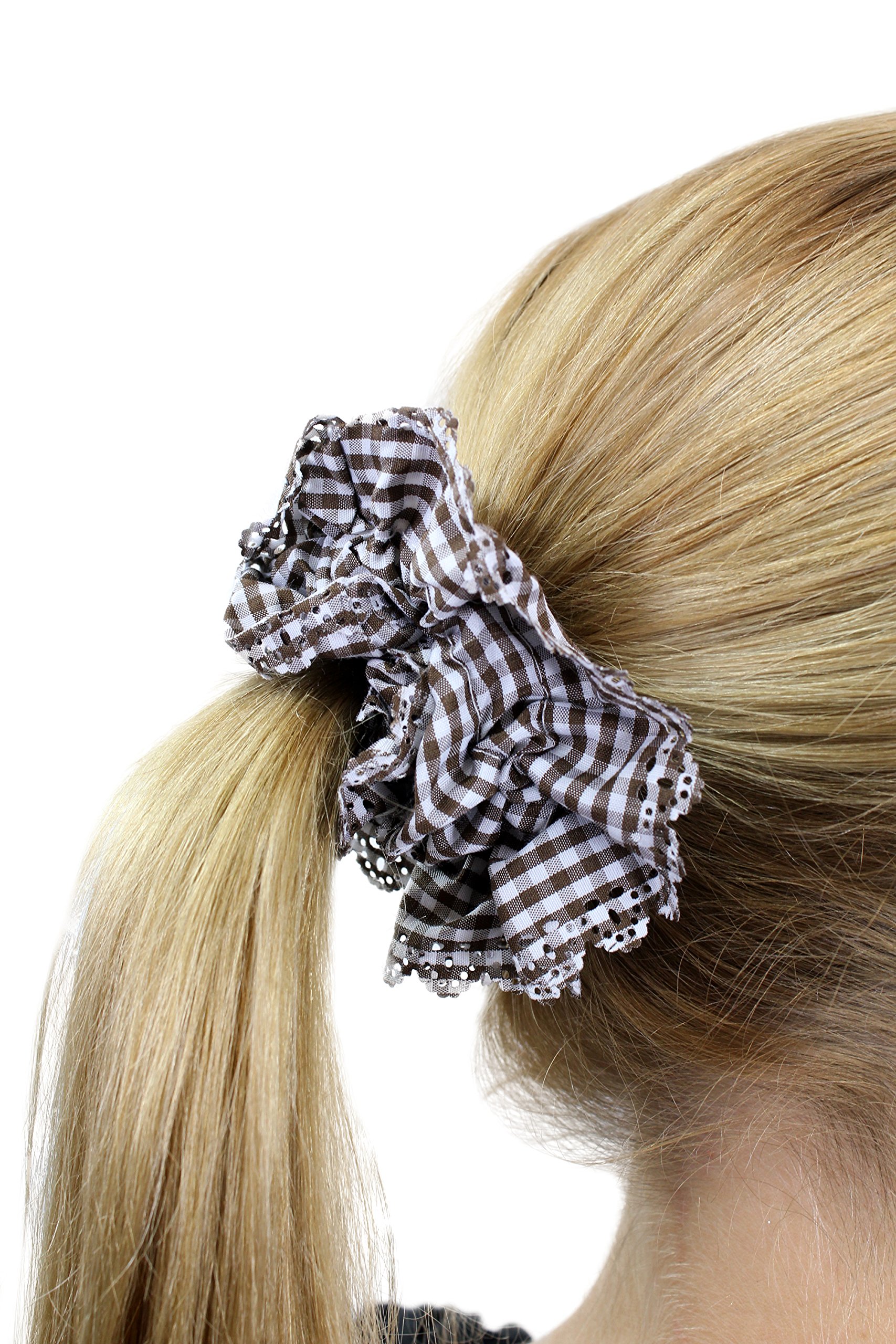 wig-me-up-z007-haarband-scrunchy-60ies-vintage-kariert-blau-wei-elastisch image 4