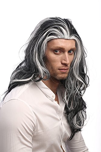 wig-me-up-29938b-vampir-per-cke-lang-schwarz-wei-grau-55-cm-unisex image 6