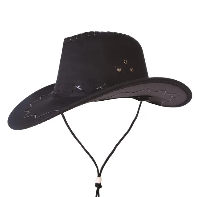 ptit-clown-cowboy-hut-nubukleder-optik-mit-zierband image 1