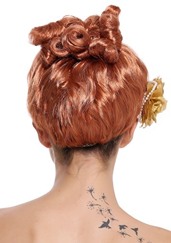 wig-me-up-cxh-005-p130-damen-karneval-per-cke-rot-hochgesteckt-blume-15-cm image 8