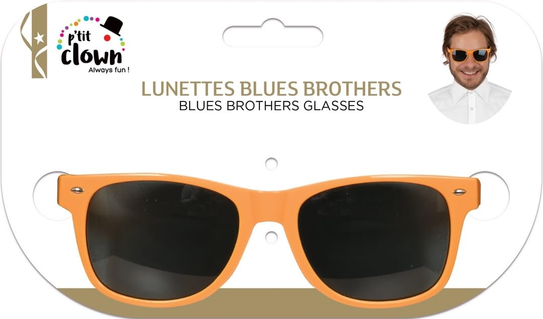 p-tit-clown-35892-blues-brothers-brille-orange-kunststoff image 8