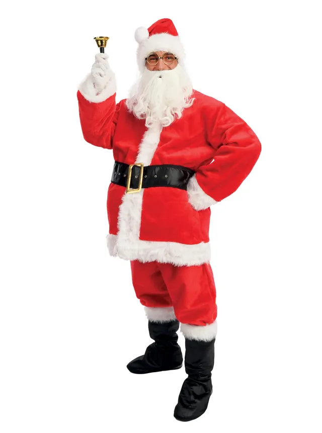 ptit-clown-weihnachtsmannkost-m-komplett-rot-pelzeffekt-erwachsene image 1