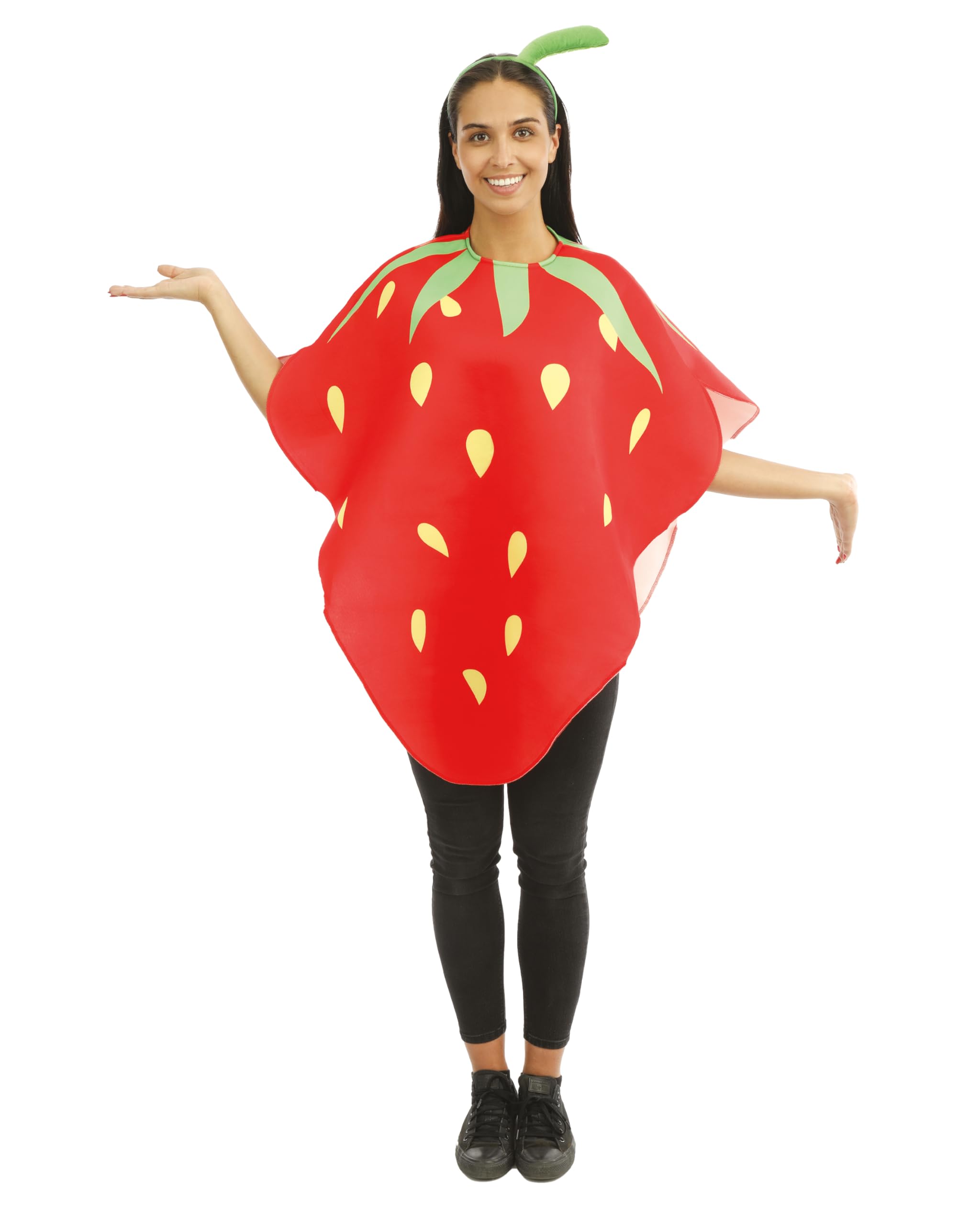ptit-clown-23924-kost-m-erdbeere-erwachsene-einheitsgr-e-rot image 2