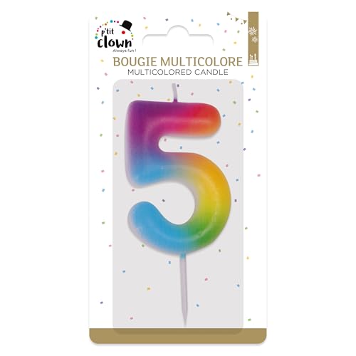 ptit-clown-23945-zahlenkerze-zahl-5-mehrfarbig image 8
