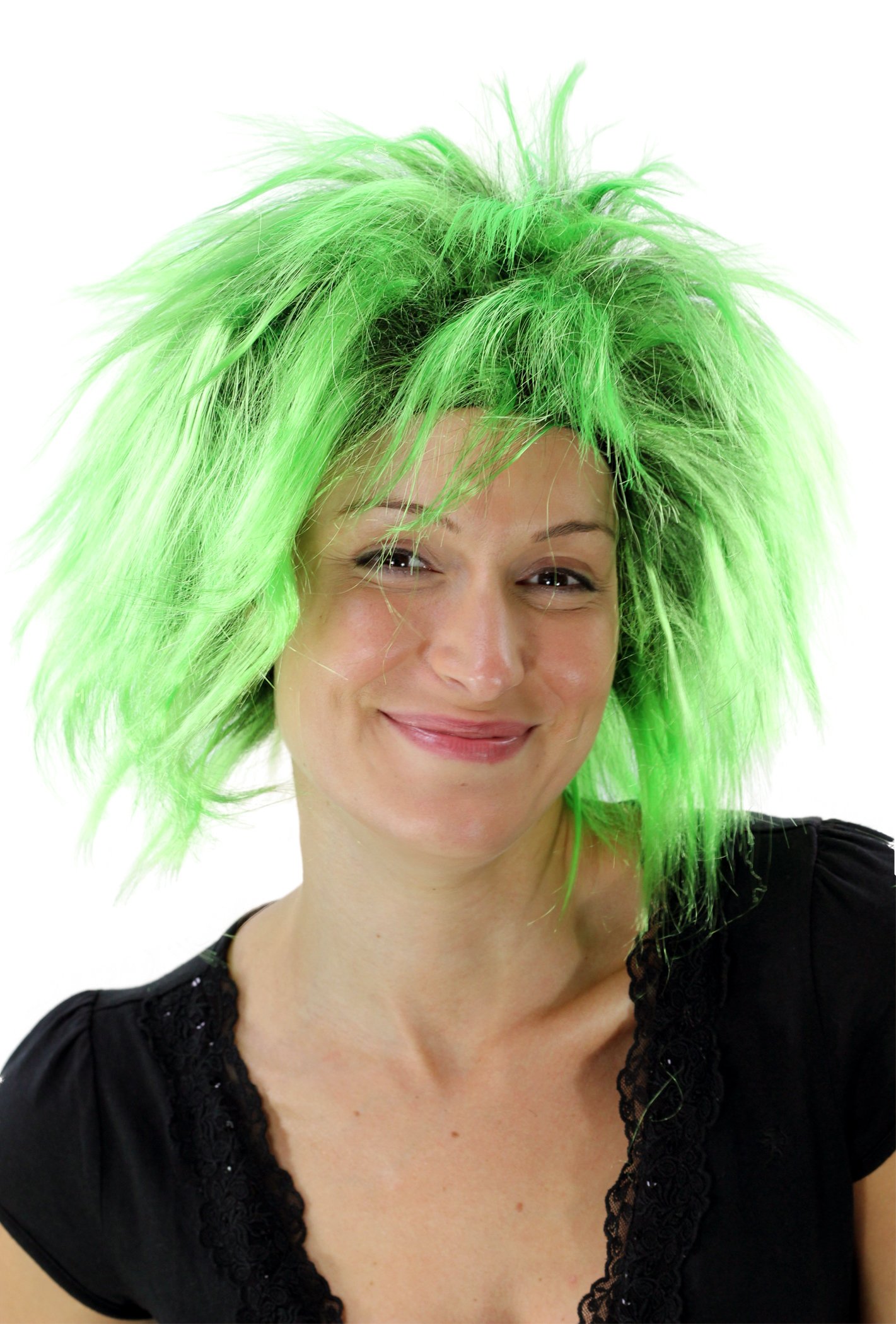 wig-me-up-pw0078-p103pc15-punk-per-cke-schwarz-gr-n-80er image 1