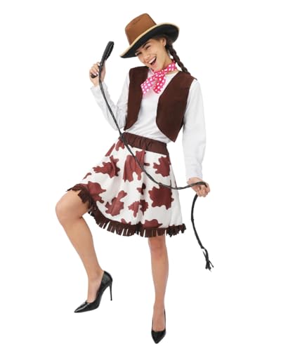 p-tit-clown-cowgirl-kost-m-damen-braun-polyester image 8