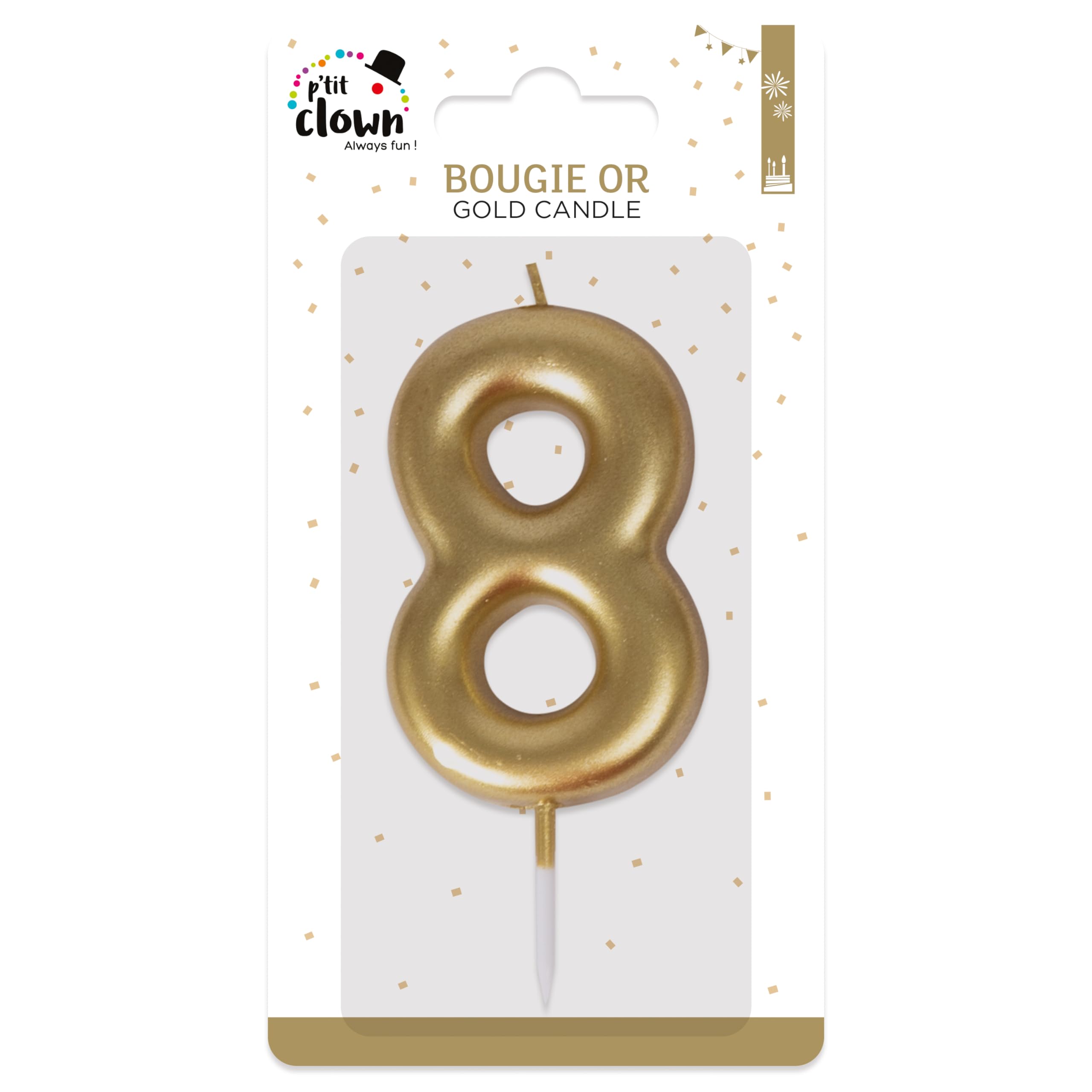 ptit-clown-23938-goldkerze-zahlenkerze-zahl-8-geburtstag image 3