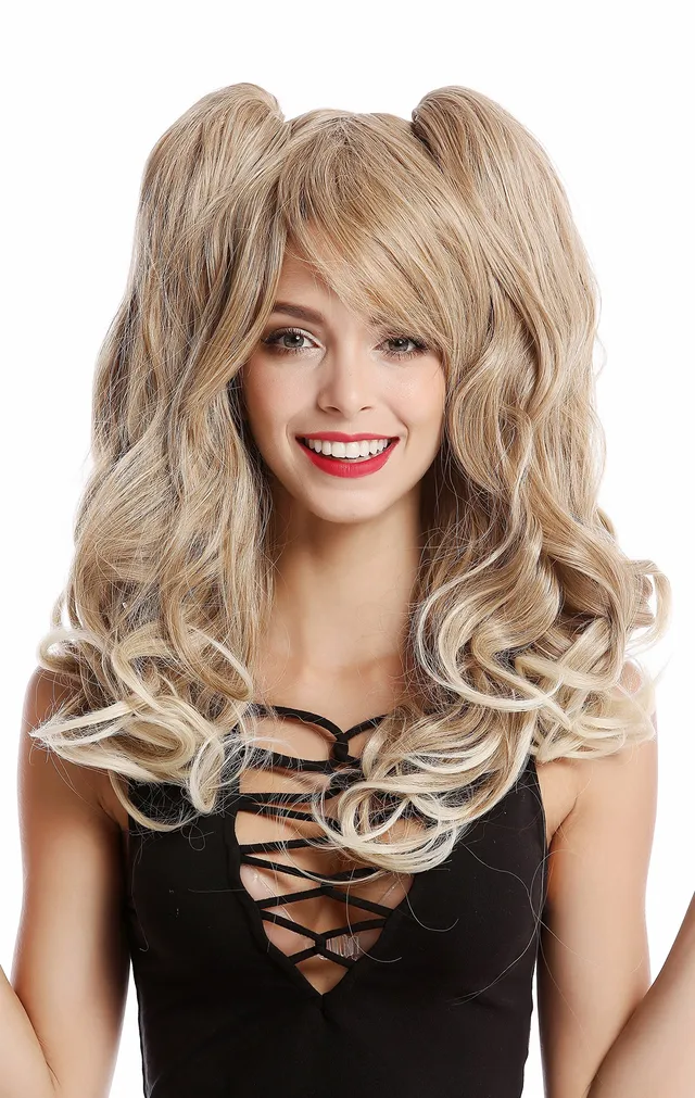 wig-me-up-yzf-4379-27t613-cosplay-per-cke-blond-mit-2-abnehmbaren-z-pfen-65-cm image 1