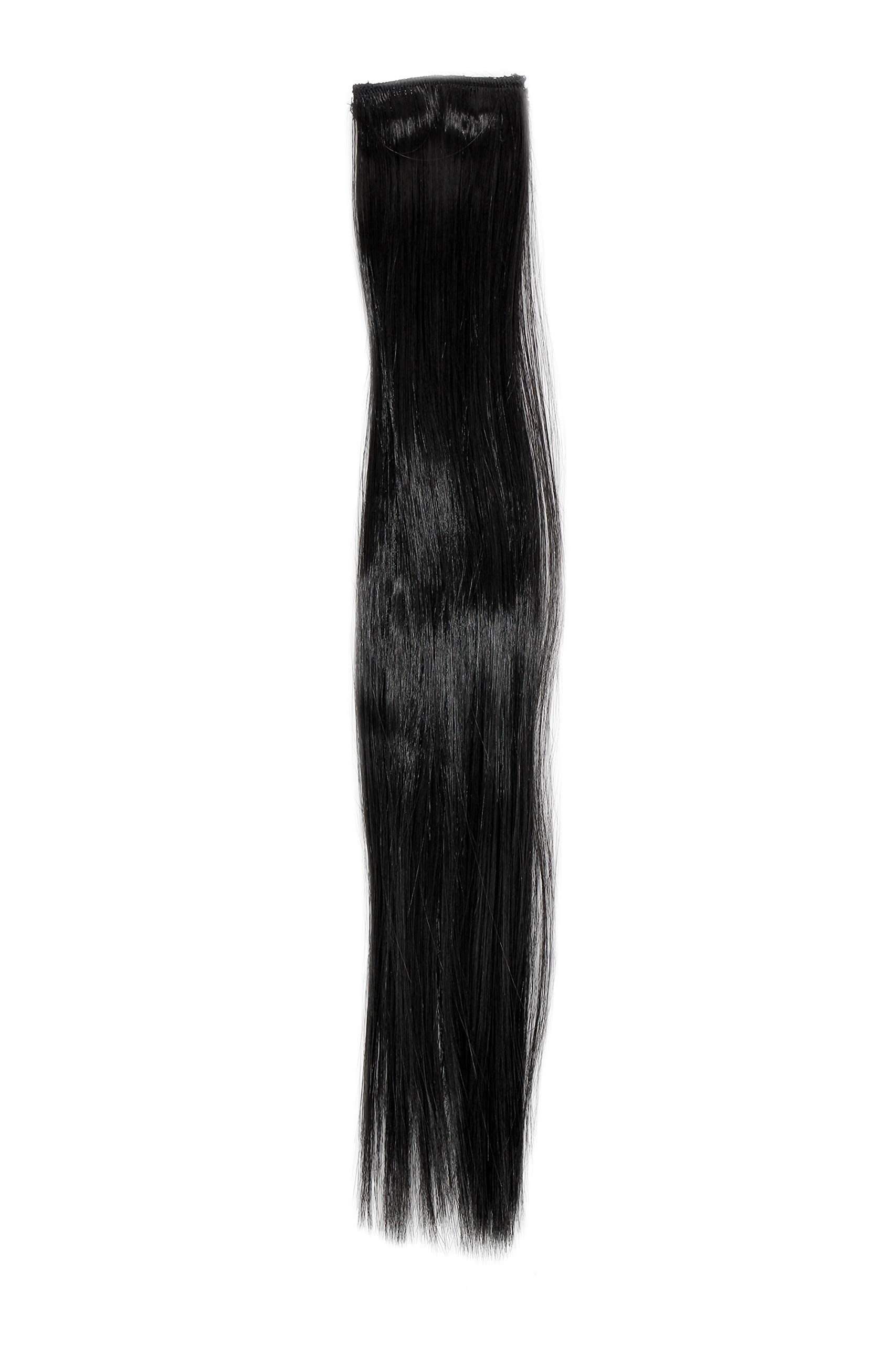 wig-me-up-yzf-p2s18-2-extension-str-hne-glatt-mit-2-clips-schwarz-45-cm image 1