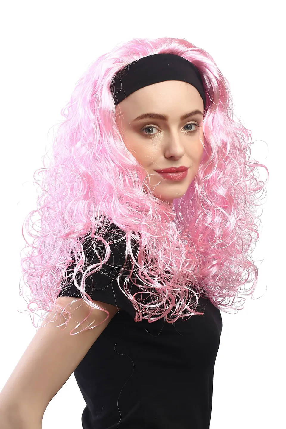 wig-me-up-dh1552-pc28-per-cke-damen-lang-volumen-locken-hellpink-rosa-80er-mit-s image 1