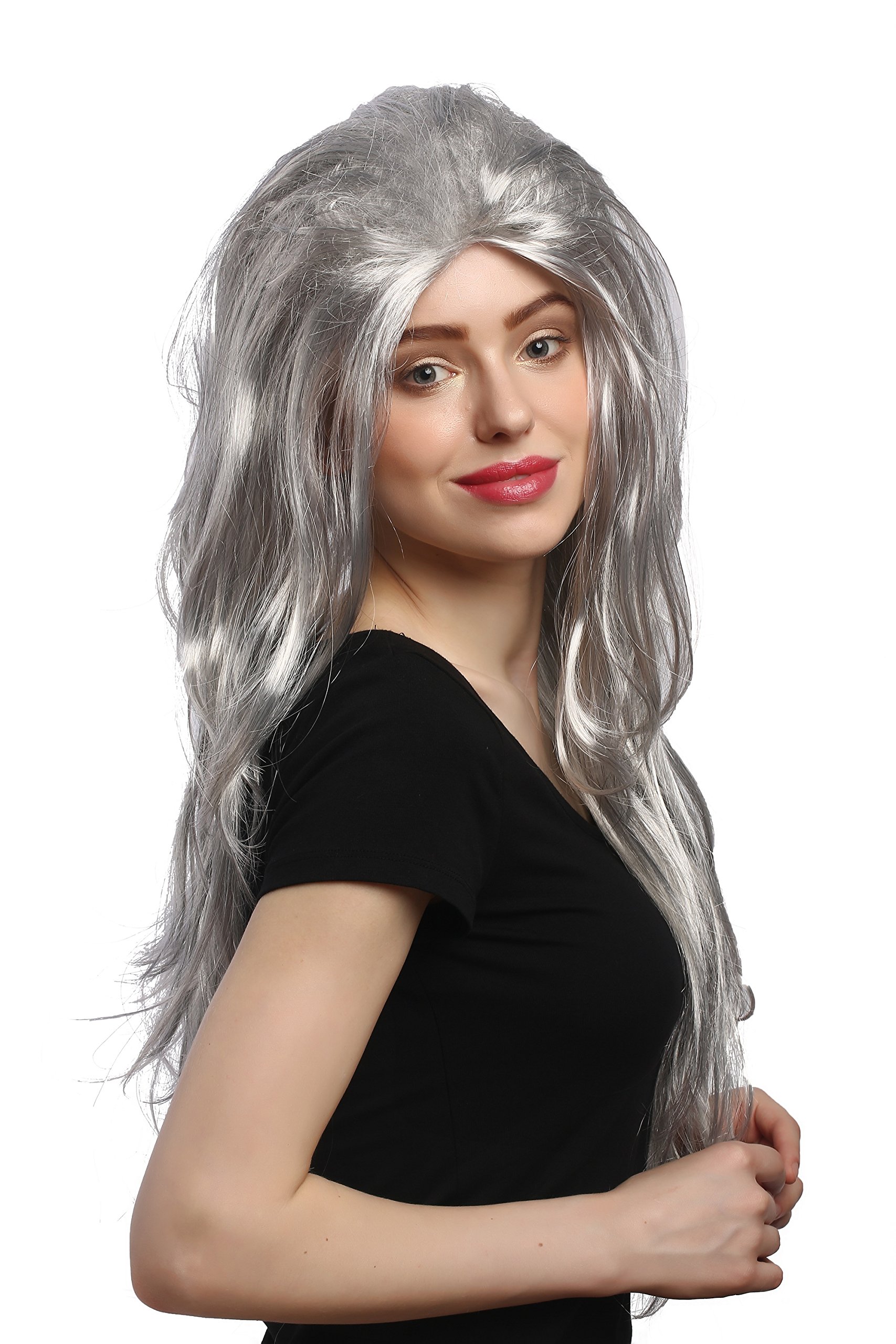wig-me-up-91125-party-per-cke-grau-lang-70-cm-hexe-oma image 4