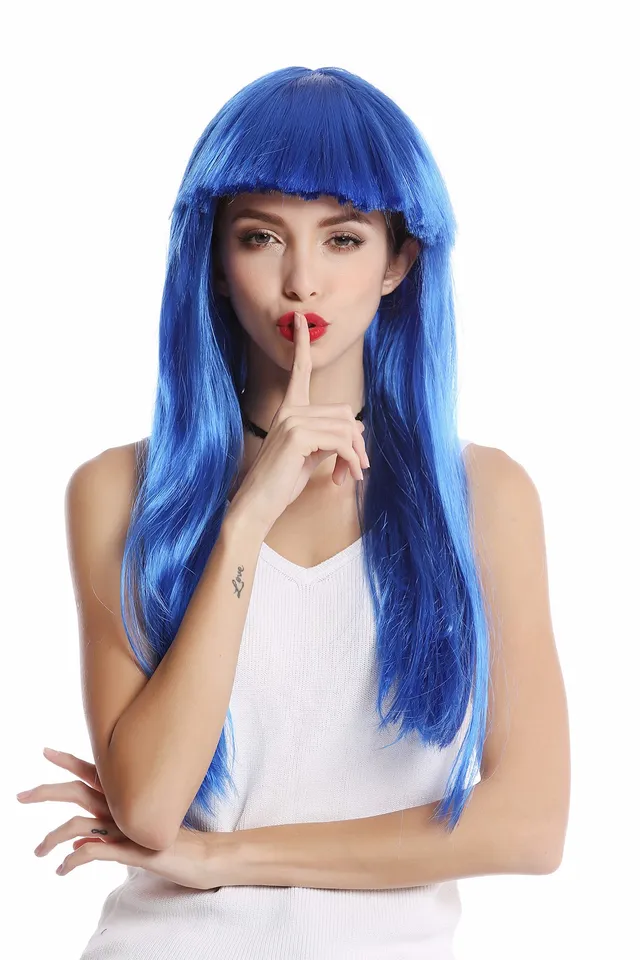 wig-me-up-1373-pc3-damenper-cke-lang-glatt-mit-pony-blau image 1