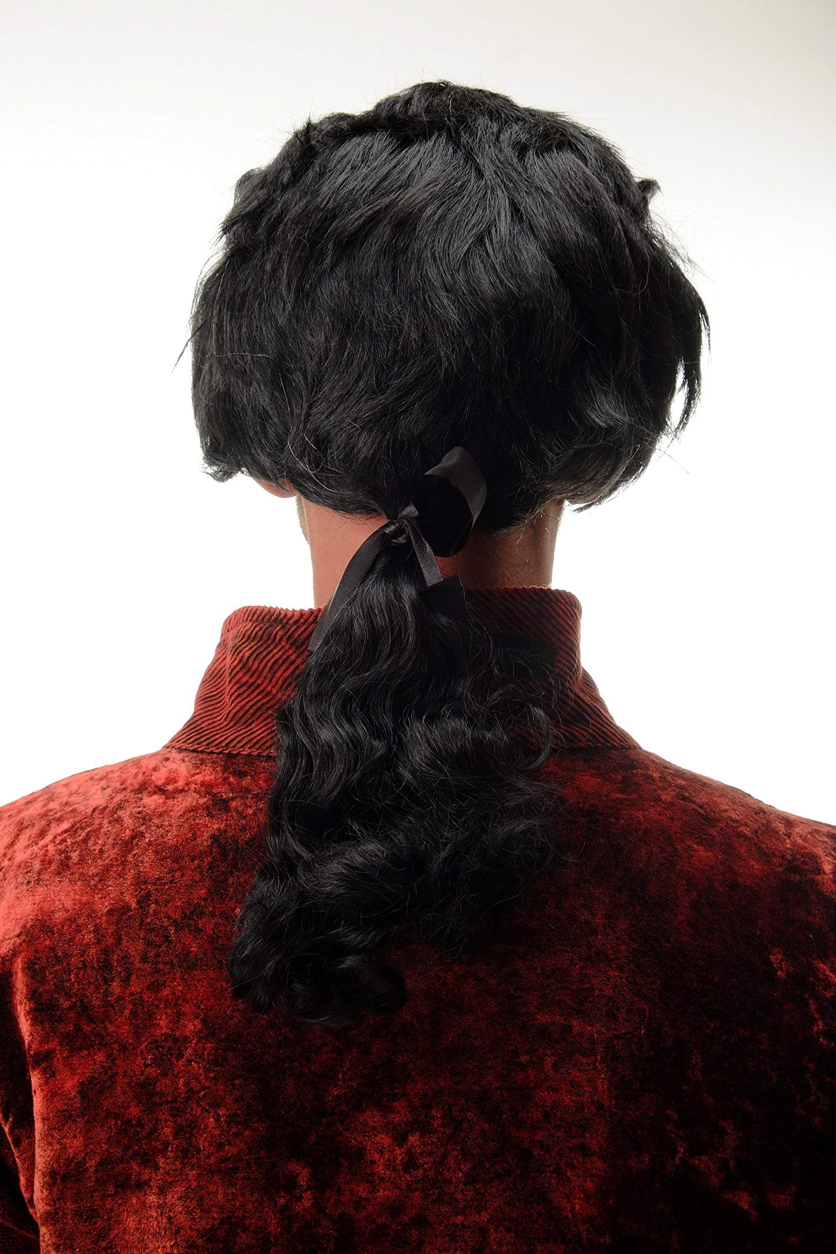 wig-me-up-4287-p103-herrenper-cke-barock-schwarz-mit-zopf image 4