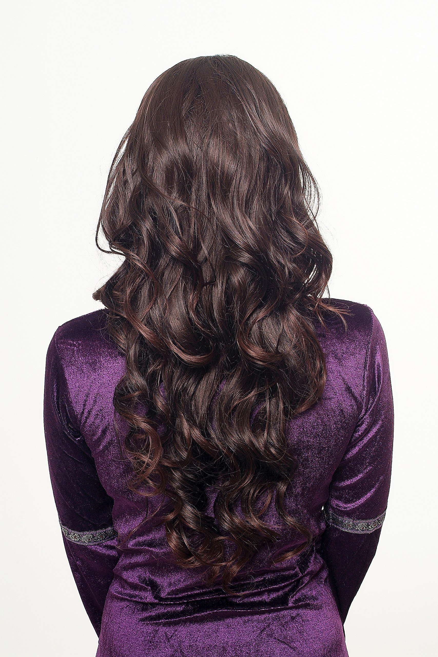 wig-me-up-h9307-2t33-halbper-cke-haarverl-ngerung-braun-mix-60-cm image 1