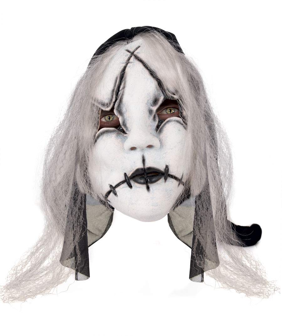 p-tit-clown-horror-puppenmaske-mit-haaren-wei-erwachsenen-maske-19473 image 1