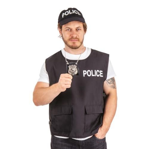 ptit-clown-polizeiabzeichen-halskette-realistisches-polizei-accessoire-einheitsg image 6