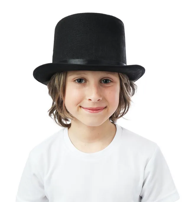 ptit-clown-40104-zylinder-hut-filz-12-cm-schwarz image 1