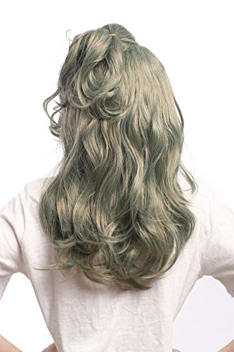wig-me-up-90890-meerjungfrau-per-cke-grau-gr-n-braun-wellig-50-cm image 8
