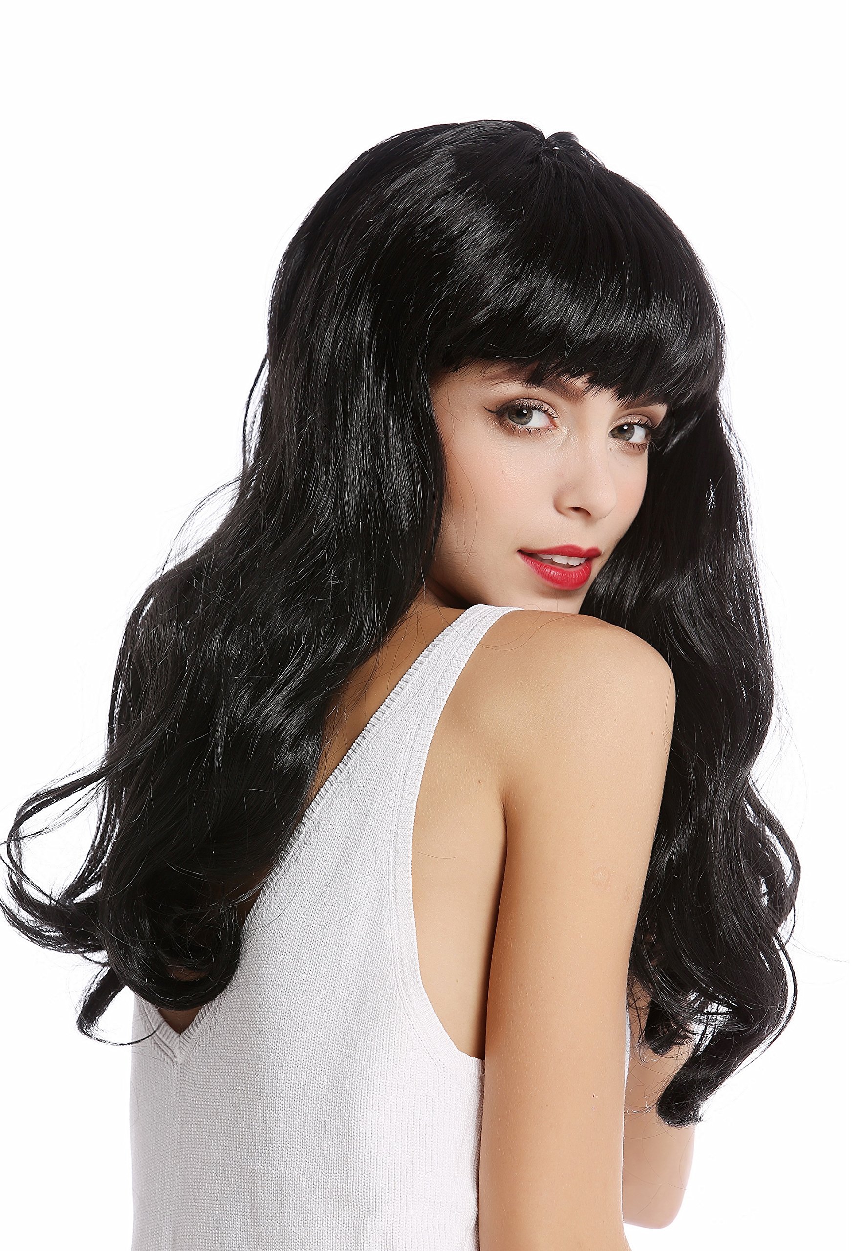 wig-me-up-90649-za103-damen-per-cke-lang-schwarz-mit-pony-pin-up image 4