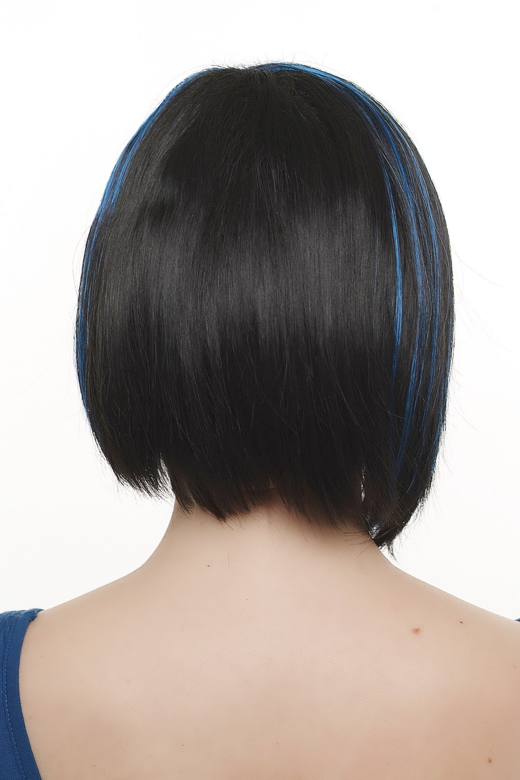 wig-me-up-kurzhaarper-cke-sa048-2b061-schwarz-mit-blauen-str-hnen-bob-30-cm image 3