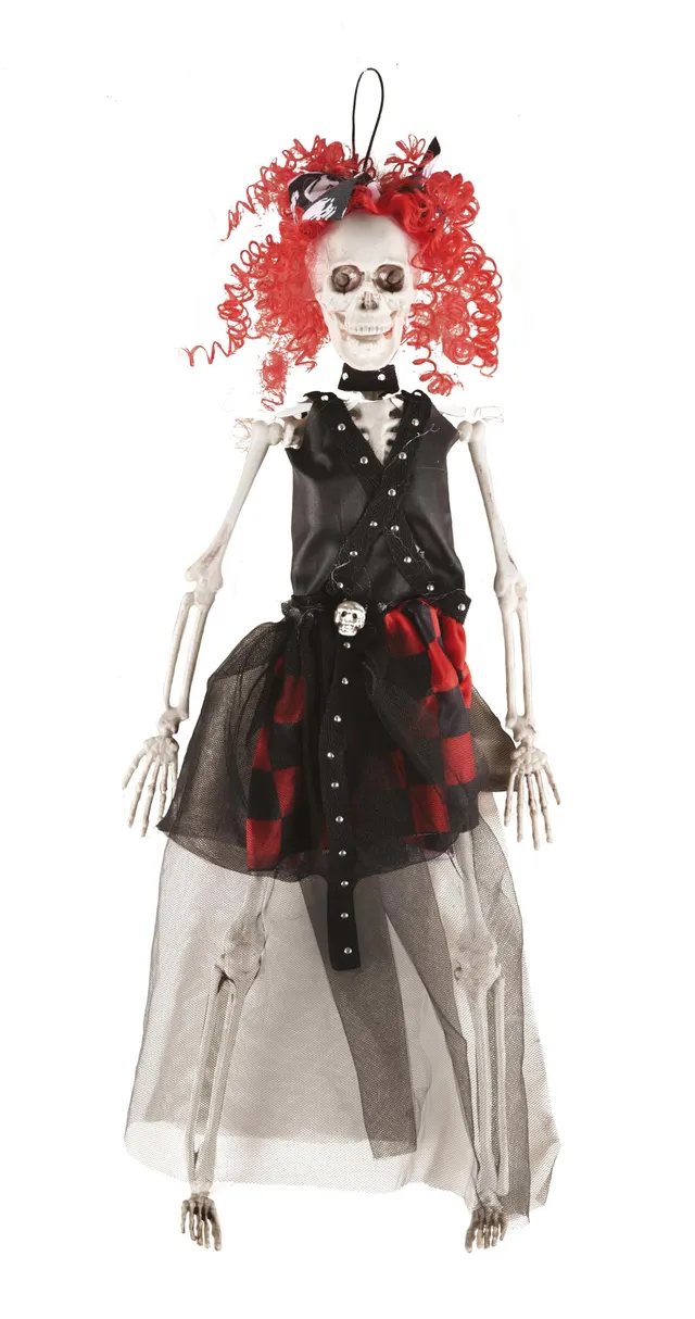 p-tit-clown-punk-skelett-40-cm-halloween-deko image 1