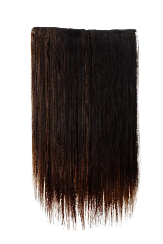 wig-me-up-l30172-haarteil-extension-60-cm-braun-mix-glatt-5-clips image 1