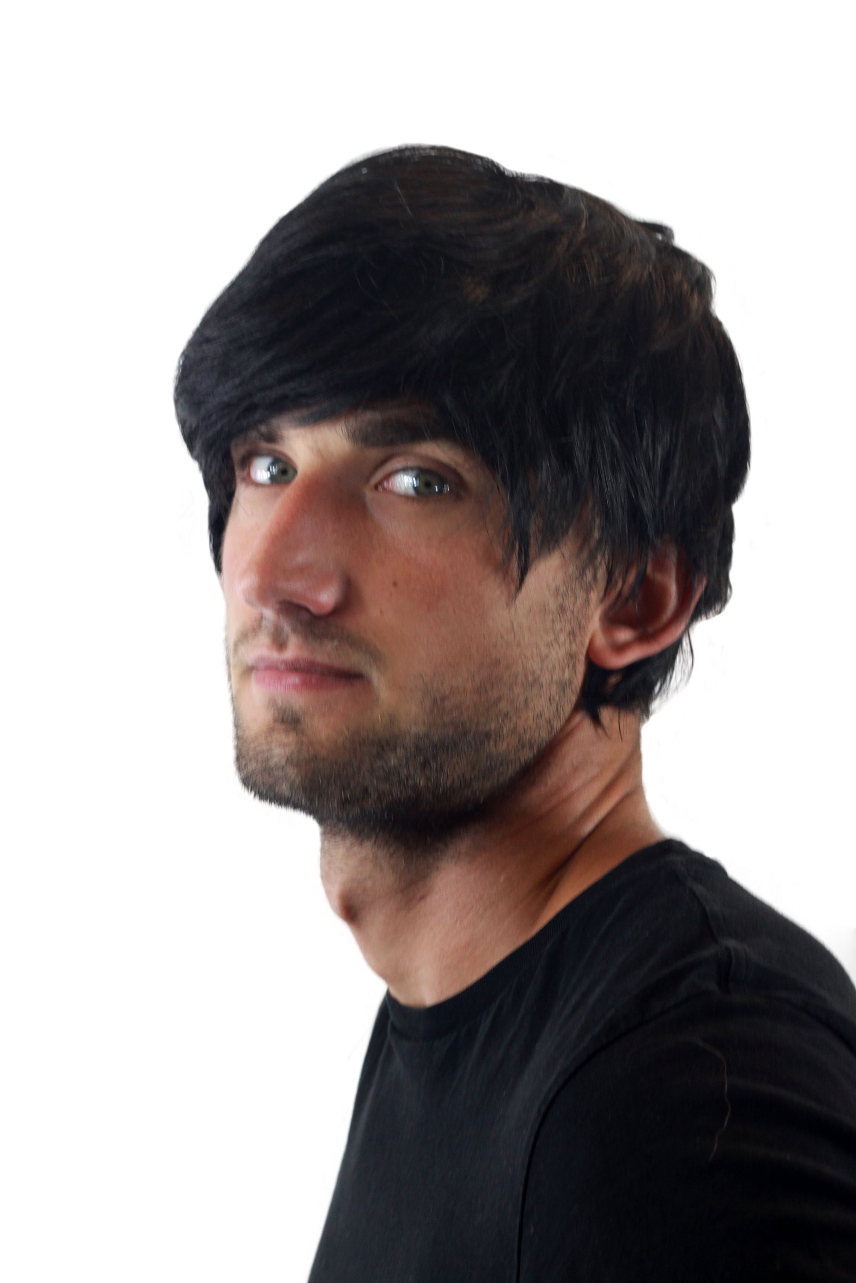 wig-me-up-gfw993-1b-herrenper-cke-kurz-schwarz-mit-seitenscheitel image 2