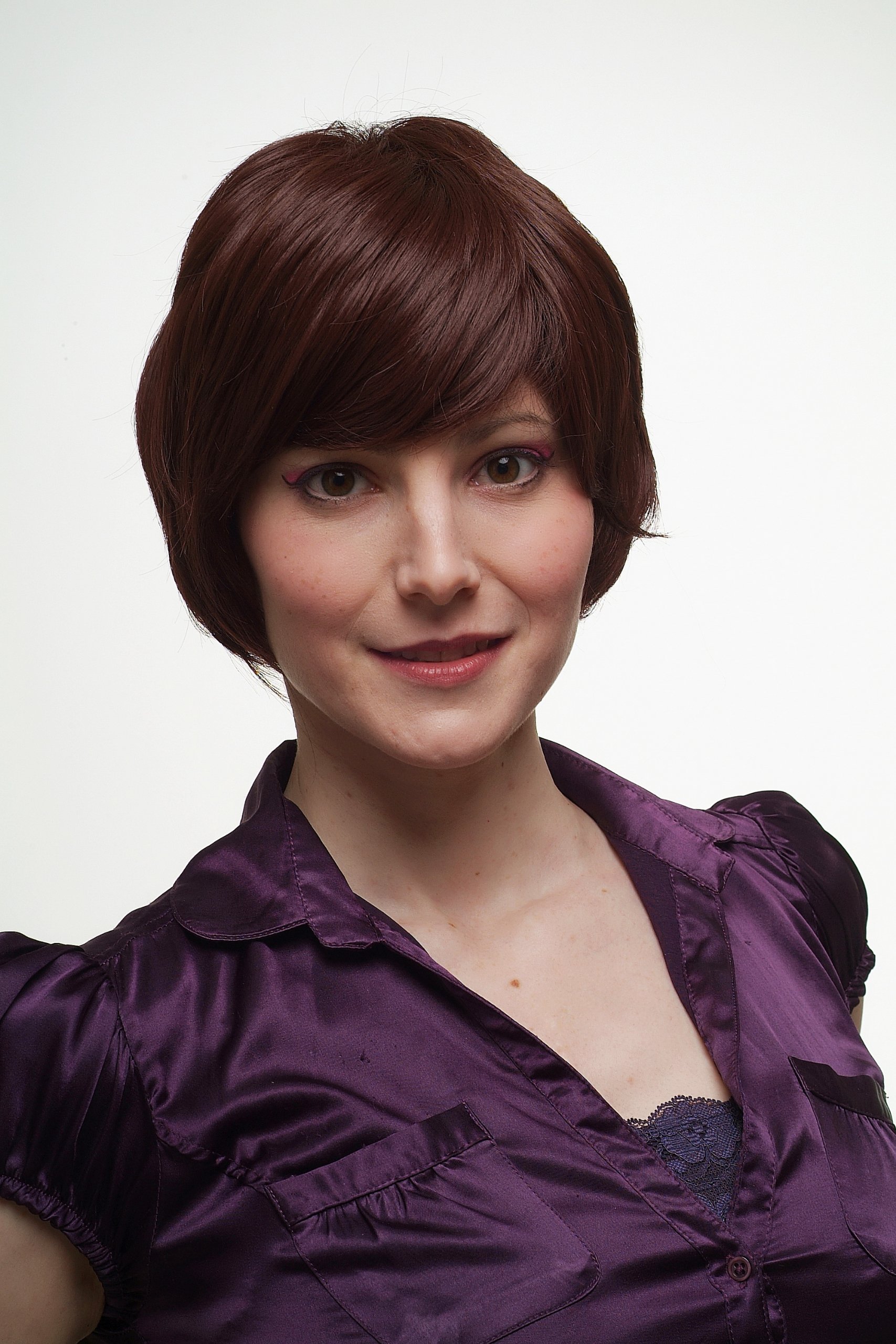wig-me-up-sa040-33-kurzhaar-per-cke-braun-twiggy-bob-25-cm-unisex image 5