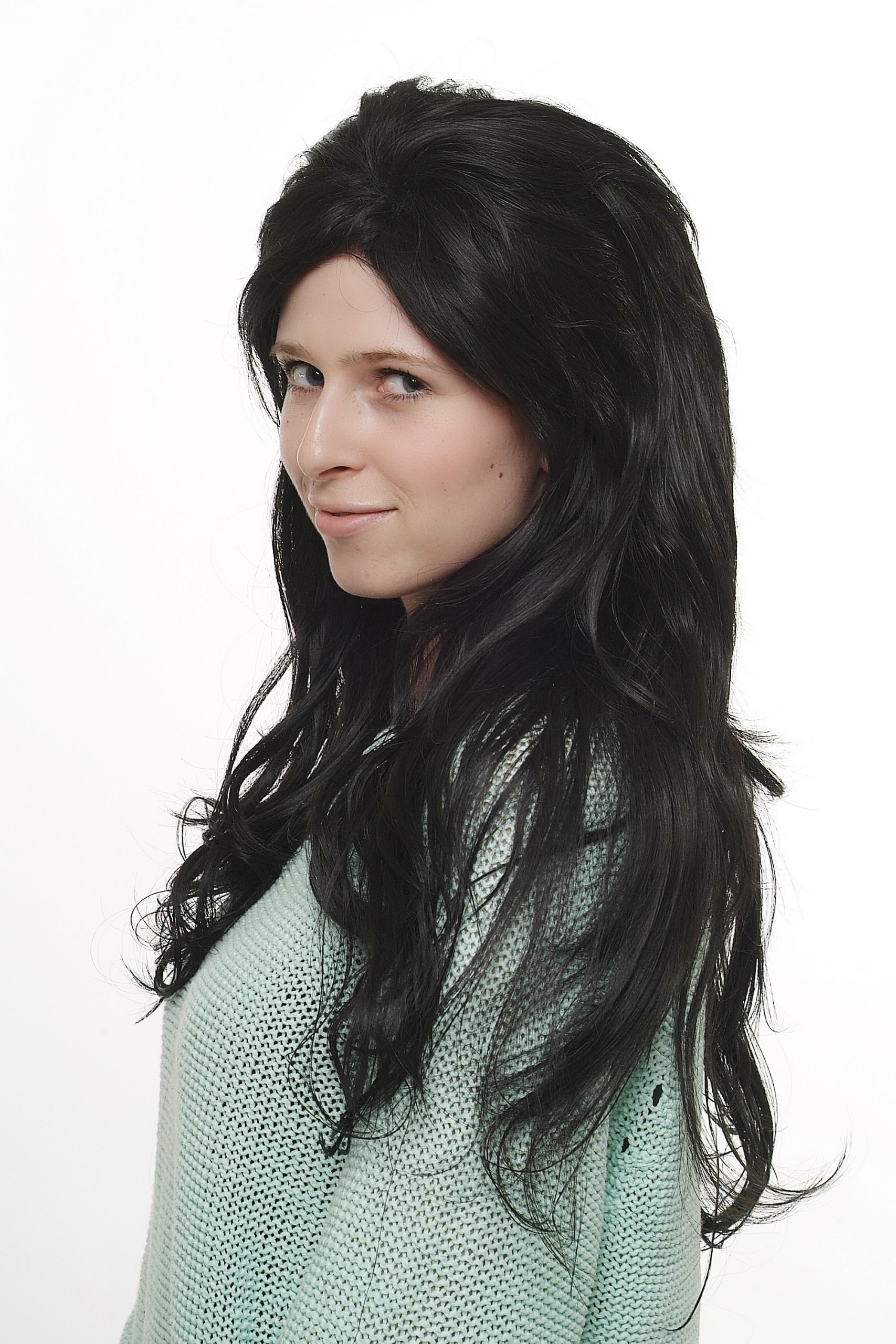 wig-me-up-sa015-2-damenper-cke-lang-schwarz-wellig-mit-mittelscheitel image 4