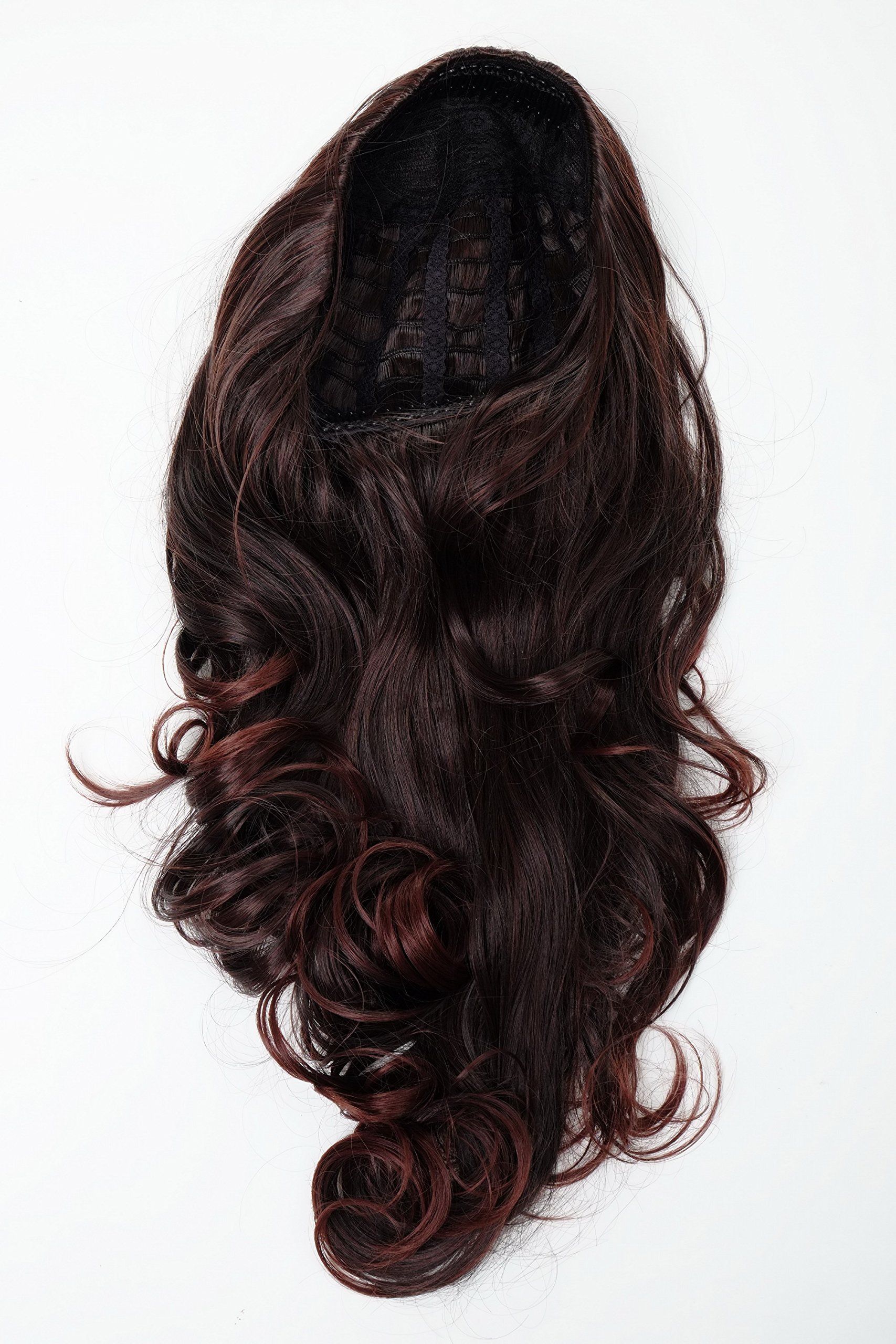 wig-me-up-h9307-2t33-halbper-cke-haarverl-ngerung-braun-mix-60-cm image 3
