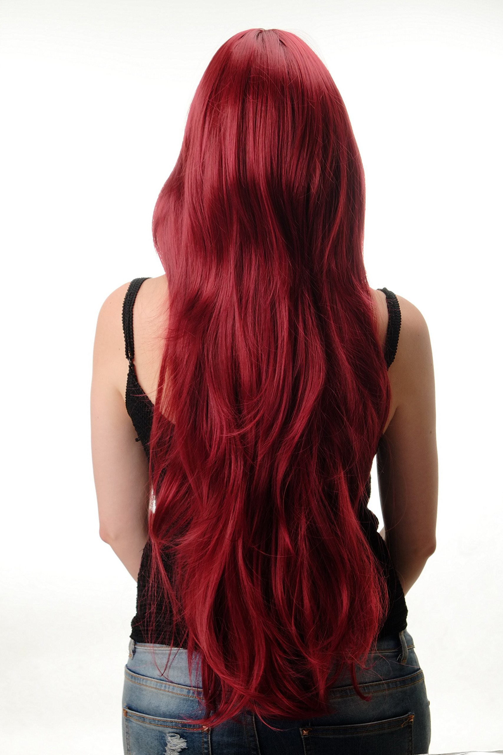 wig-me-up-gfw104-39-damenper-cke-rot-granatrot-75-cm-glatt-mit-pony image 3