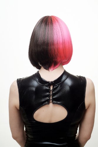 wig-me-up-damen-per-cke-bob-pink-schwarz-sa066-tf2315h2-30-cm image 8