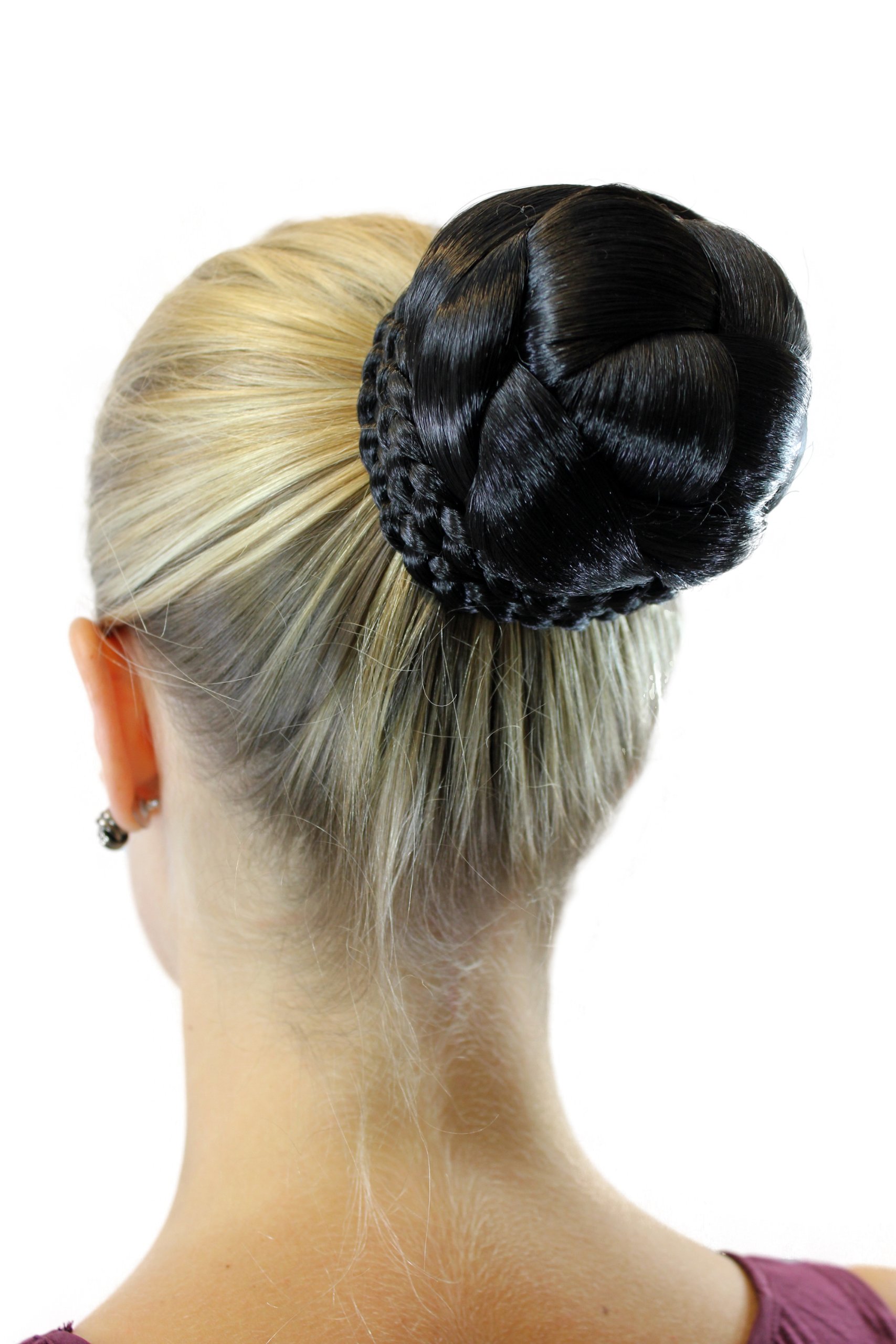 wig-me-up-haarteil-jl-3123s-2-dutt-haarknoten-geflochten-schwarz-mit-steckkamm image 5